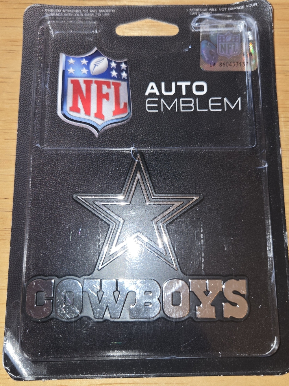 NFL Cowboys Silver Star Auto Emblem - Picture 2 of 4
